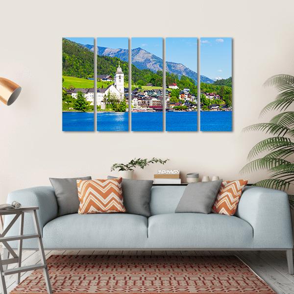 St Wolfgang Catholic Church Canvas Wall Art-5 Horizontal-Gallery Wrap-22" x 12"-Tiaracle