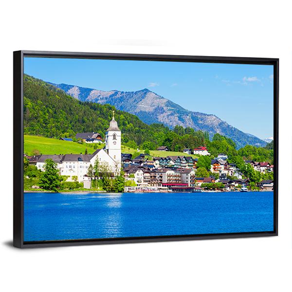 St Wolfgang Catholic Church Canvas Wall Art-3 Horizontal-Gallery Wrap-25" x 16"-Tiaracle