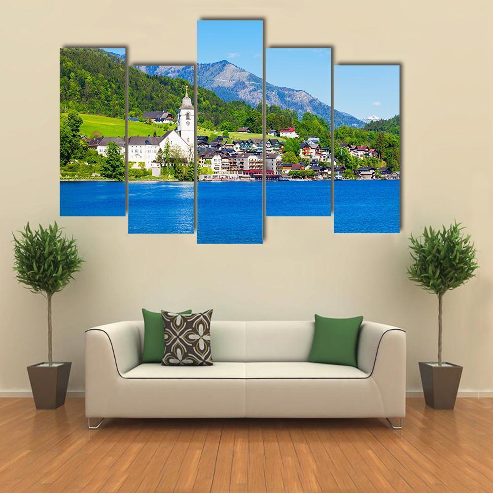 St Wolfgang Catholic Church Canvas Wall Art-5 Pop-Gallery Wrap-47" x 32"-Tiaracle