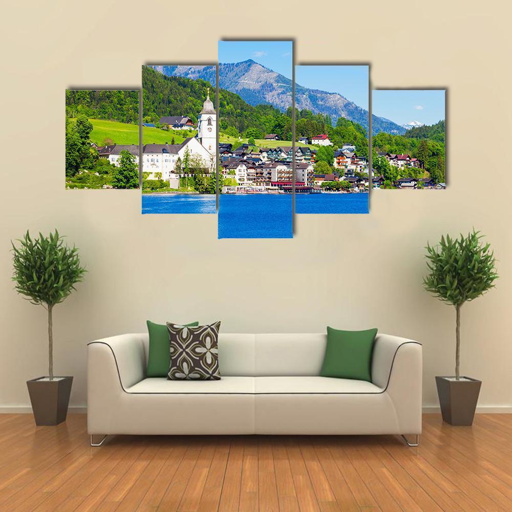 St Wolfgang Catholic Church Canvas Wall Art-5 Star-Gallery Wrap-62" x 32"-Tiaracle