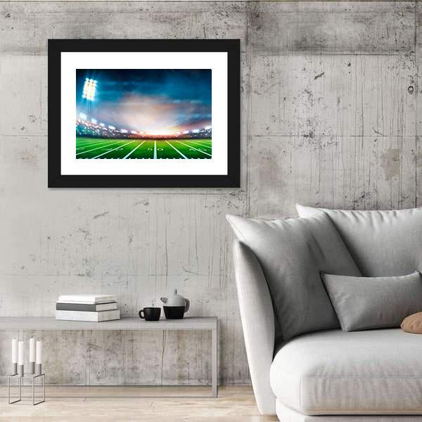 Stadium At Night Canvas Wall Art-3 Horizontal-Gallery Wrap-25" x 16"-Tiaracle