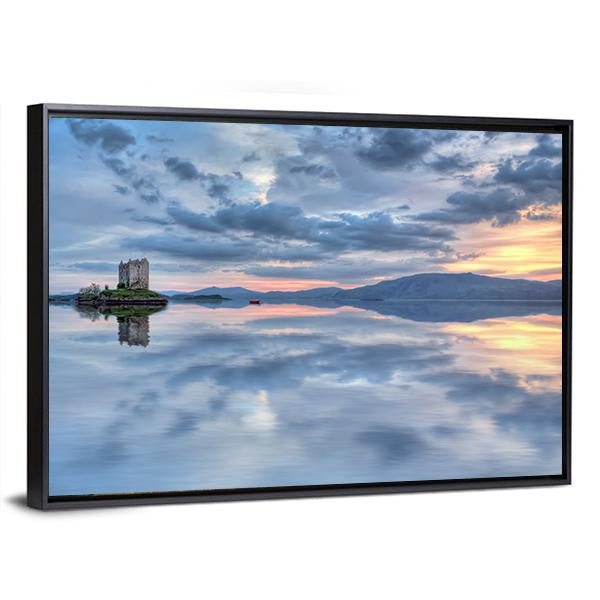 Stalker Castle In Scotland Canvas Wall Art-3 Horizontal-Gallery Wrap-25" x 16"-Tiaracle