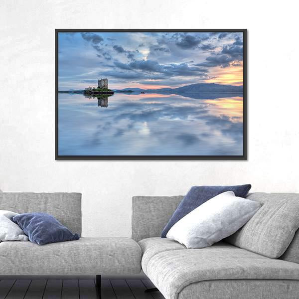 Stalker Castle In Scotland Canvas Wall Art-3 Horizontal-Gallery Wrap-25" x 16"-Tiaracle