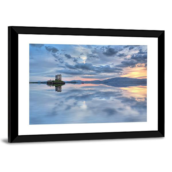 Stalker Castle In Scotland Canvas Wall Art-3 Horizontal-Gallery Wrap-25" x 16"-Tiaracle