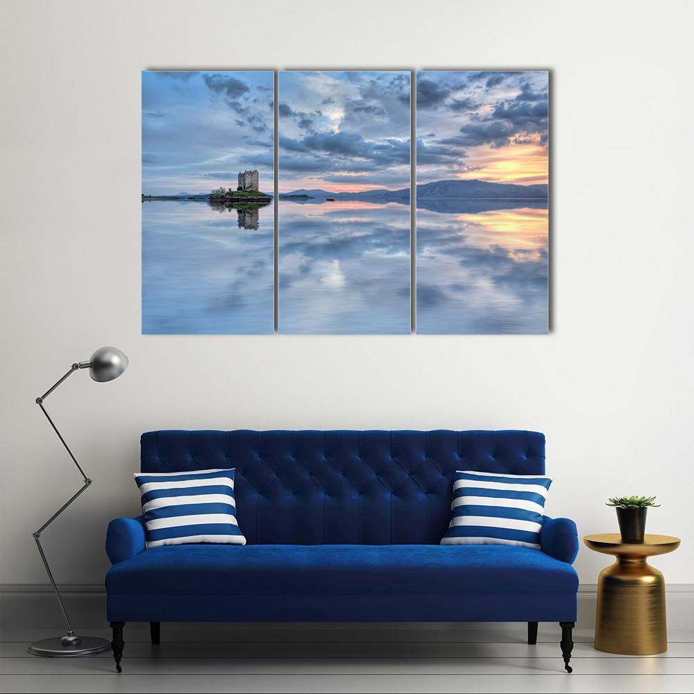 Stalker Castle In Scotland Canvas Wall Art-3 Horizontal-Gallery Wrap-37" x 24"-Tiaracle