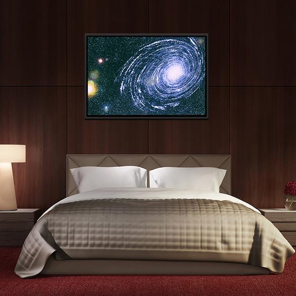 Starry Outer Space Canvas Wall Art-3 Horizontal-Gallery Wrap-25" x 16"-Tiaracle