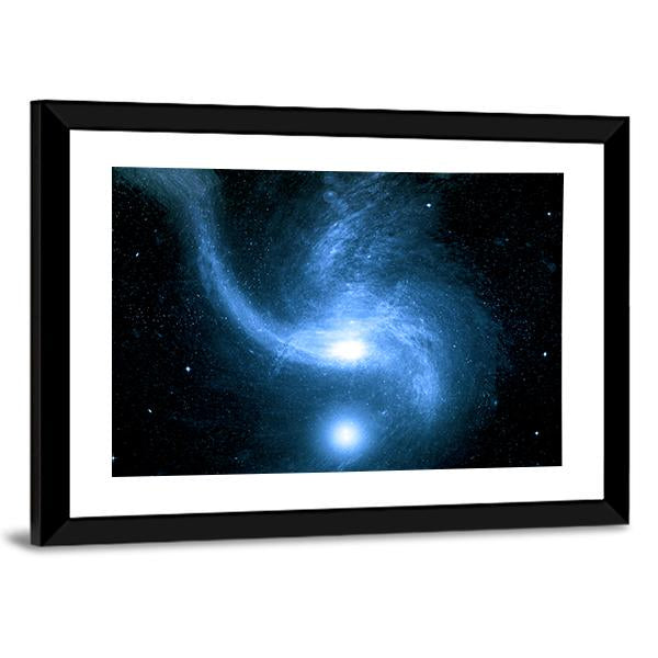 Stars Of A Planet And Galaxy In Space Canvas Wall Art-3 Horizontal-Gallery Wrap-25" x 16"-Tiaracle