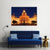 State Capitol At Night in Des Moines Canvas Wall Art-5 Star-Gallery Wrap-62" x 32"-Tiaracle