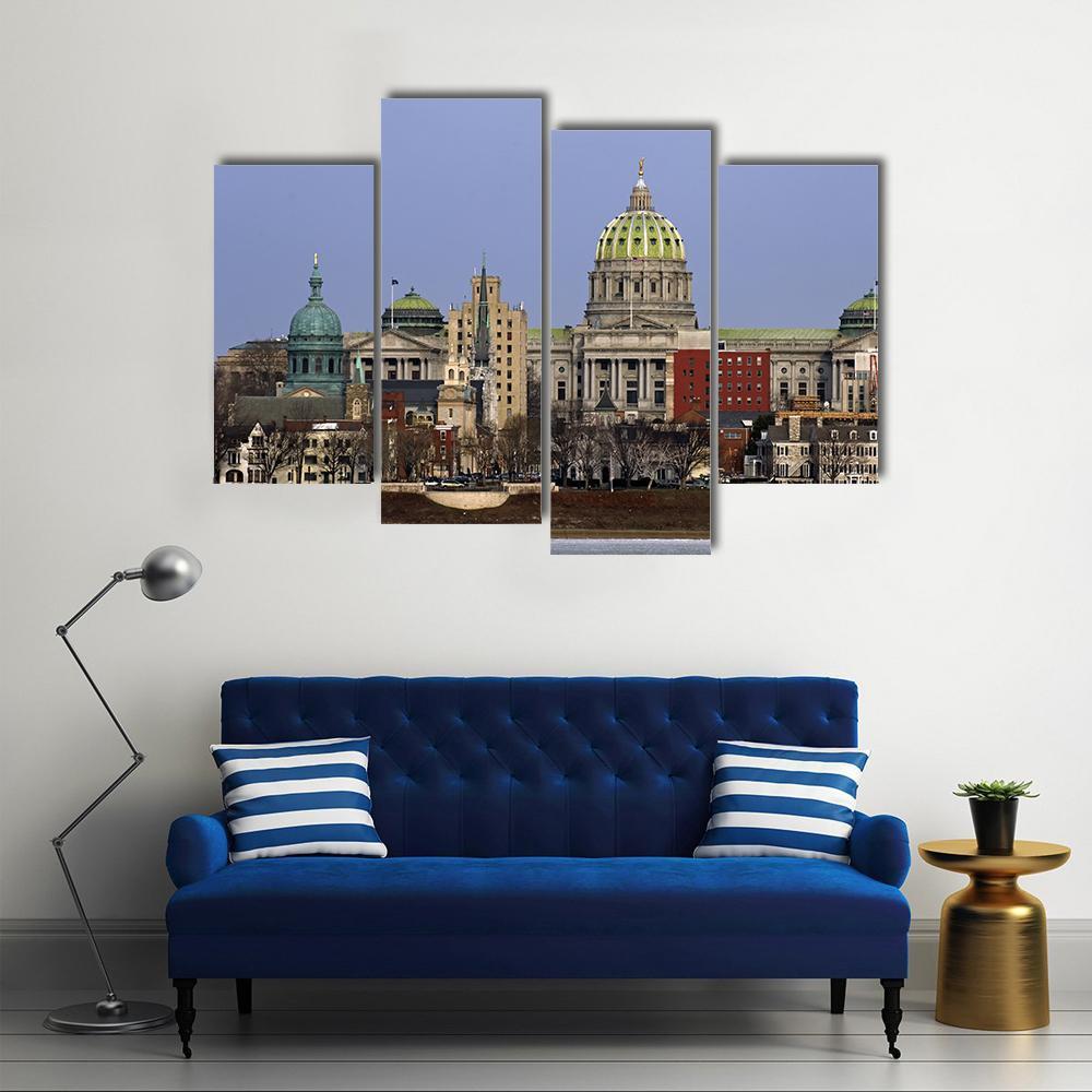 State Capitol Complex Canvas Wall Art-4 Pop-Gallery Wrap-50" x 32"-Tiaracle
