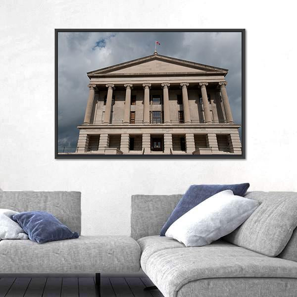 State Capitol In Nashville Canvas Wall Art-3 Horizontal-Gallery Wrap-25" x 16"-Tiaracle