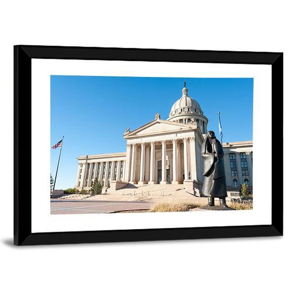 State Capitol In Oklahoma City Canvas Wall Art-3 Horizontal-Gallery Wrap-25" x 16"-Tiaracle