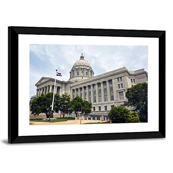 State Capitol Of Missouri Canvas Wall Art-3 Horizontal-Gallery Wrap-25" x 16"-Tiaracle