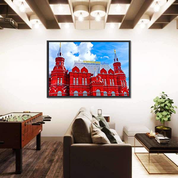 State Historical Museum On Manezhnaya Square Canvas Wall Art-3 Horizontal-Gallery Wrap-25" x 16"-Tiaracle
