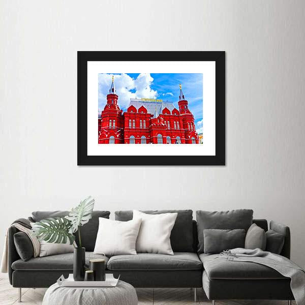 State Historical Museum On Manezhnaya Square Canvas Wall Art-3 Horizontal-Gallery Wrap-25" x 16"-Tiaracle