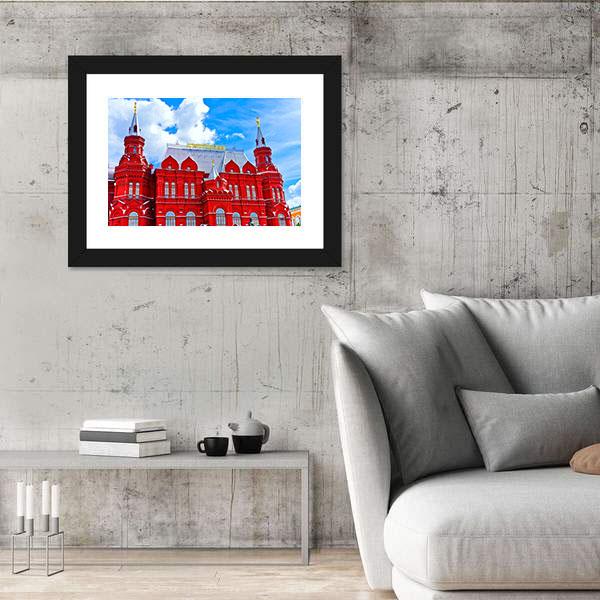 State Historical Museum On Manezhnaya Square Canvas Wall Art-3 Horizontal-Gallery Wrap-25" x 16"-Tiaracle