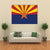 State Of Arizona Flag Canvas Wall Art-1 Piece-Gallery Wrap-36" x 24"-Tiaracle