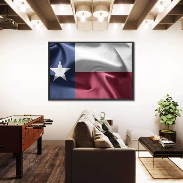State Of Texas Flag Canvas Wall Art-3 Horizontal-Gallery Wrap-25" x 16"-Tiaracle