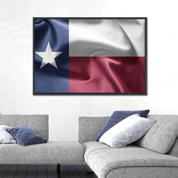 State Of Texas Flag Canvas Wall Art-3 Horizontal-Gallery Wrap-25" x 16"-Tiaracle