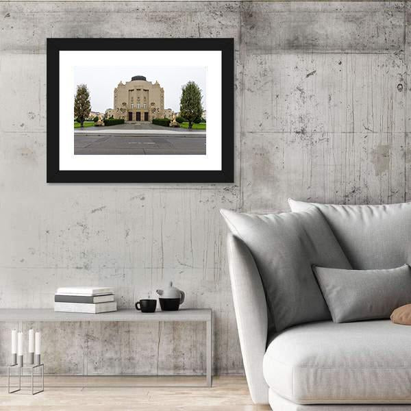 State Theater In Cottbus Canvas Wall Art-5 Horizontal-Gallery Wrap-22" x 12"-Tiaracle