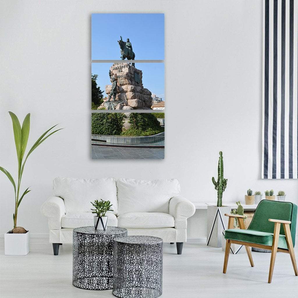 Statue Jaime In Majorca Spain Vertical Canvas Wall Art-1 Vertical-Gallery Wrap-12" x 24"-Tiaracle