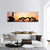 Statues Of Dolphins In Mexico Panoramic Canvas Wall Art-1 Piece-36" x 12"-Tiaracle