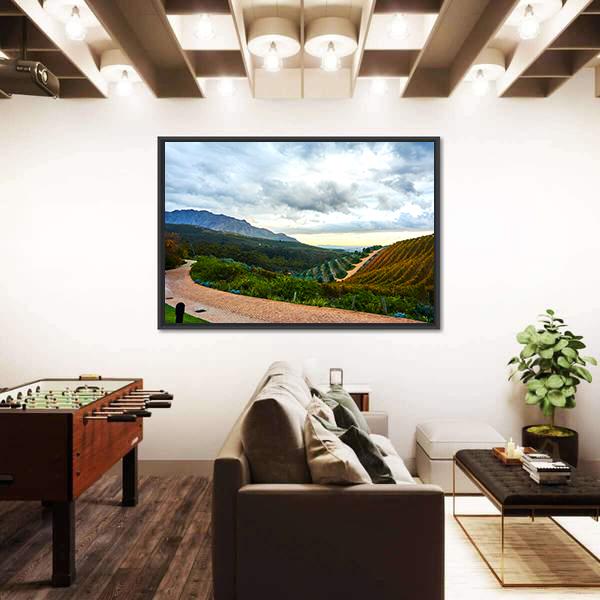 Stellenbosch Town In South Africa Canvas Wall Art-3 Horizontal-Gallery Wrap-25" x 16"-Tiaracle