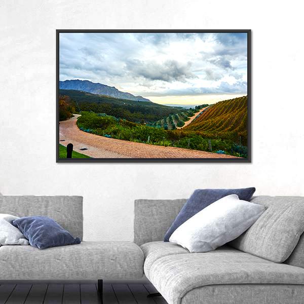 Stellenbosch Town In South Africa Canvas Wall Art-3 Horizontal-Gallery Wrap-25" x 16"-Tiaracle