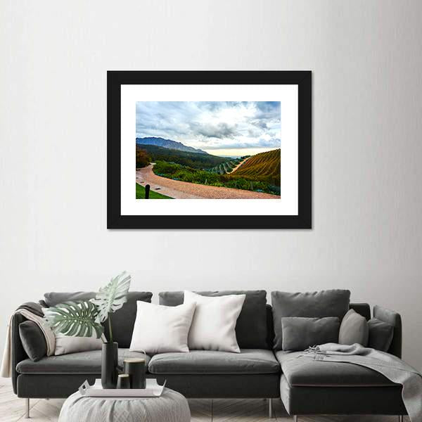 Stellenbosch Town In South Africa Canvas Wall Art-3 Horizontal-Gallery Wrap-25" x 16"-Tiaracle