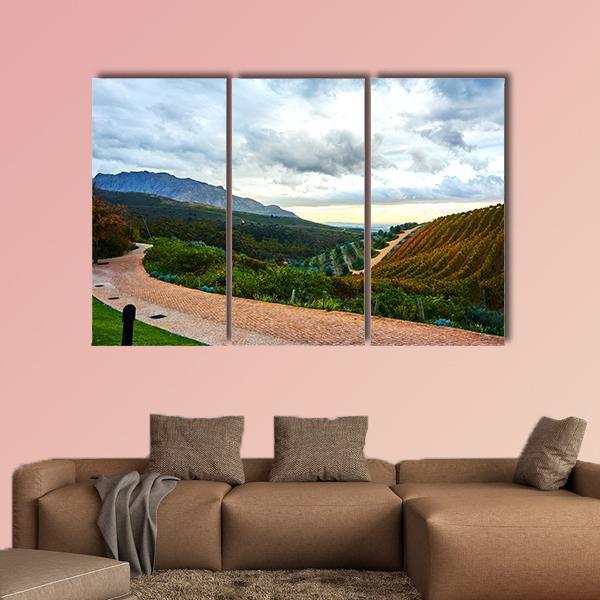 Stellenbosch Town In South Africa Canvas Wall Art-3 Horizontal-Gallery Wrap-37" x 24"-Tiaracle