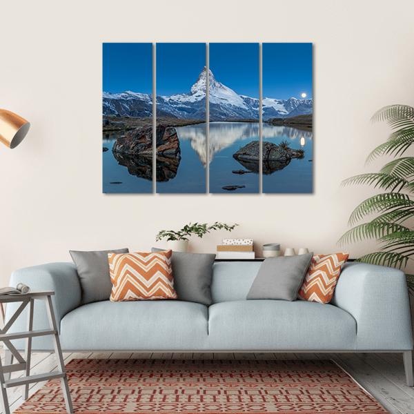 Stellilake In Afternoon Canvas Wall Art-4 Horizontal-Gallery Wrap-34" x 24"-Tiaracle