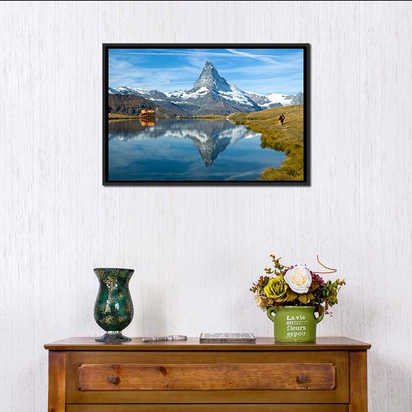 Stellisee Lake Canvas Wall Art-3 Horizontal-Gallery Wrap-25" x 16"-Tiaracle