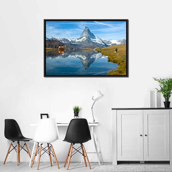 Stellisee Lake Canvas Wall Art-3 Horizontal-Gallery Wrap-25" x 16"-Tiaracle