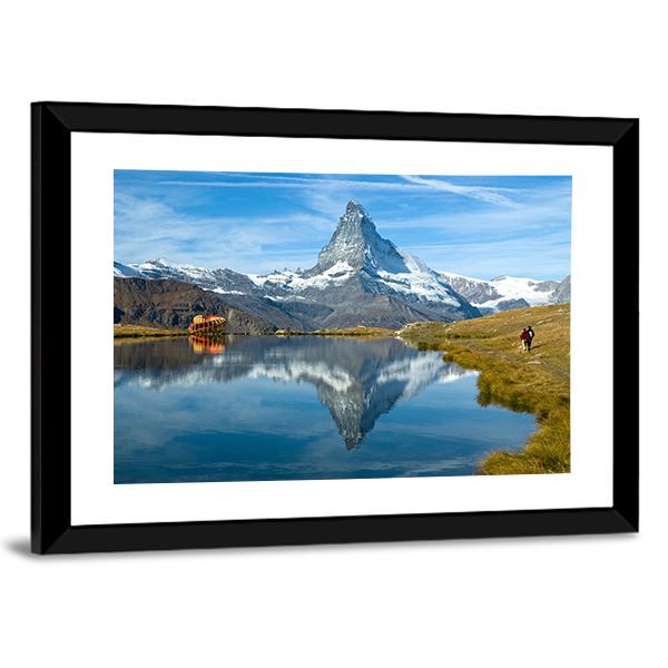 Stellisee Lake Canvas Wall Art-3 Horizontal-Gallery Wrap-25" x 16"-Tiaracle