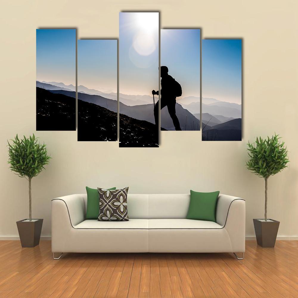 Step Into Success Canvas Wall Art-5 Pop-Gallery Wrap-47&quot; x 32&quot;-Tiaracle