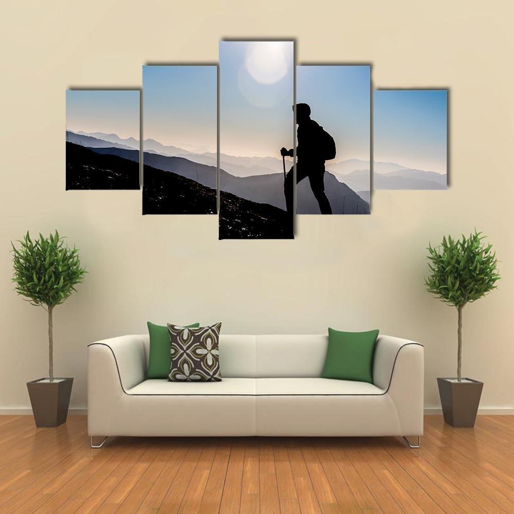 Step Into Success Canvas Wall Art-5 Star-Gallery Wrap-62&quot; x 32&quot;-Tiaracle