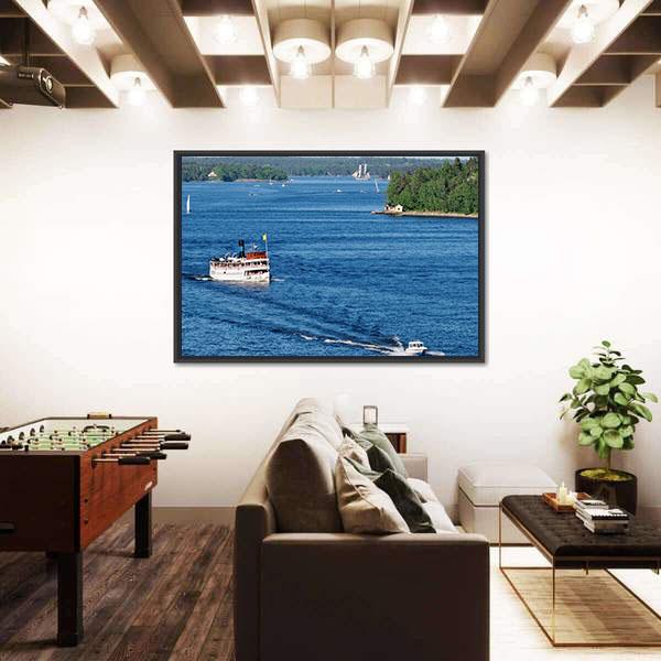 Stockholm Archipelago Canvas Wall Art-3 Horizontal-Gallery Wrap-25" x 16"-Tiaracle