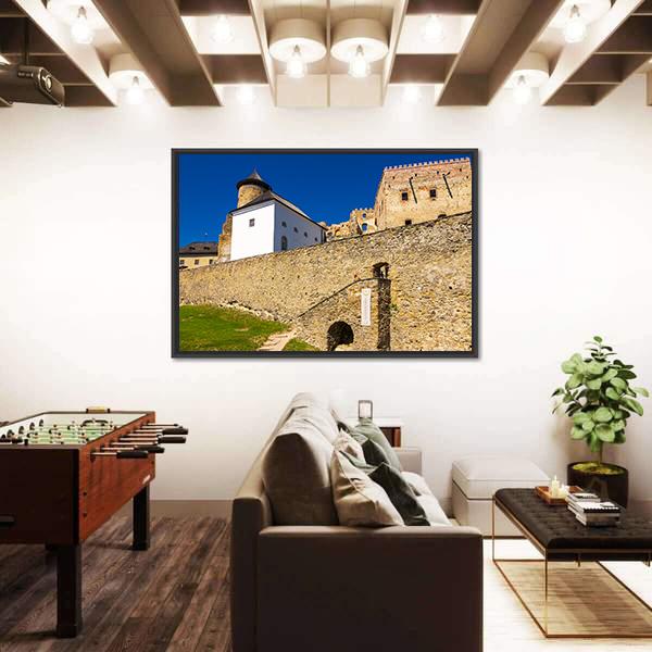 Stone Walls Of Stara Lubovna Castle Canvas Wall Art-3 Horizontal-Gallery Wrap-25" x 16"-Tiaracle