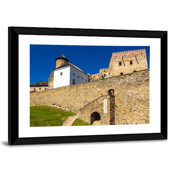 Stone Walls Of Stara Lubovna Castle Canvas Wall Art-3 Horizontal-Gallery Wrap-25" x 16"-Tiaracle