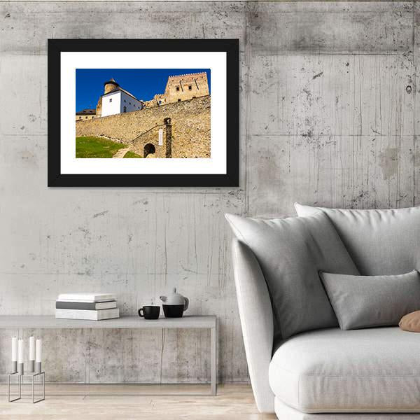 Stone Walls Of Stara Lubovna Castle Canvas Wall Art-3 Horizontal-Gallery Wrap-25" x 16"-Tiaracle