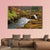 Strange Landscape Of River Flows On Misty Forest Canvas Wall Art-3 Horizontal-Gallery Wrap-37" x 24"-Tiaracle