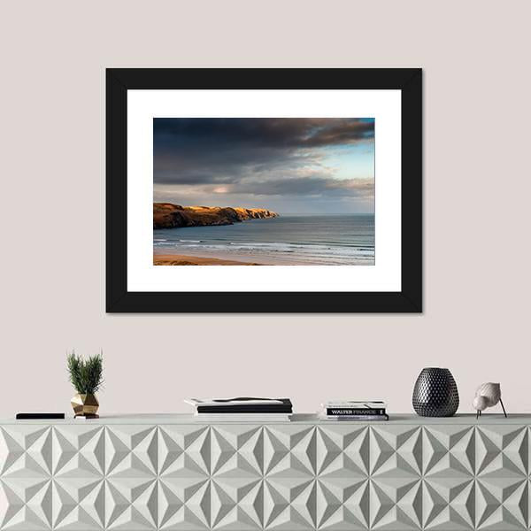 Strathy Bay To Strathy Point Canvas Wall Art-1 Piece-Framed Print-20" x 16"-Tiaracle