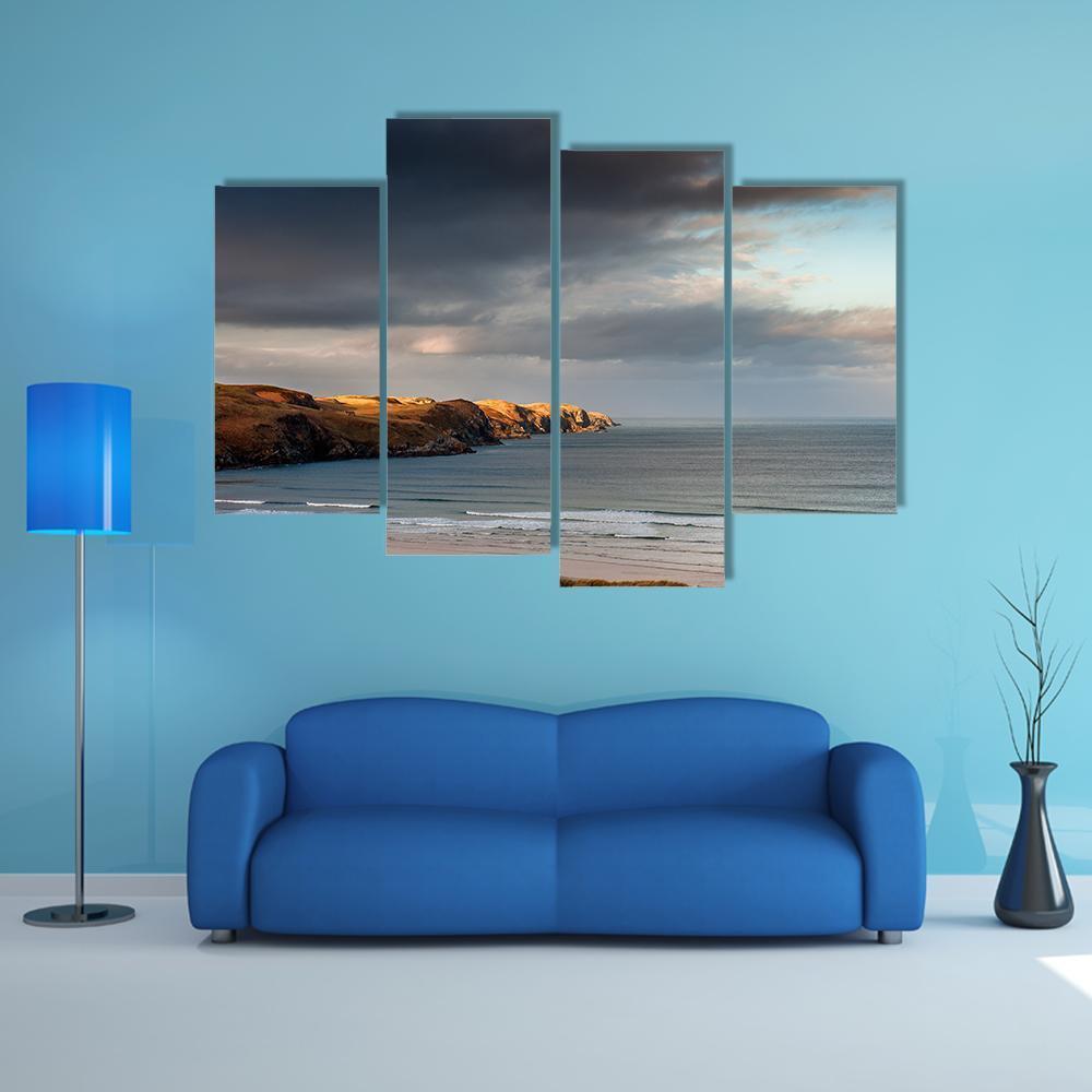 Strathy Bay To Strathy Point Canvas Wall Art-4 Pop-Gallery Wrap-50" x 32"-Tiaracle