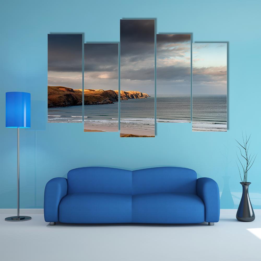 Strathy Bay To Strathy Point Canvas Wall Art-5 Pop-Gallery Wrap-47" x 32"-Tiaracle
