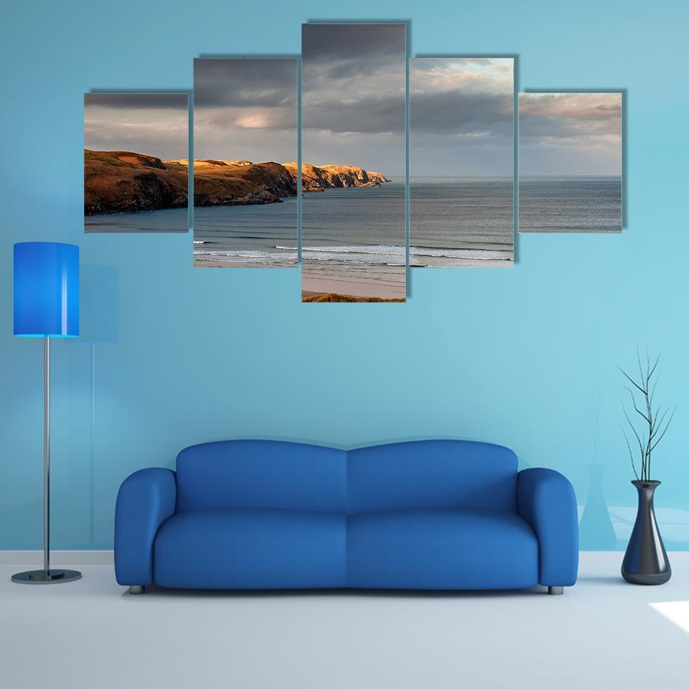 Strathy Bay To Strathy Point Canvas Wall Art-5 Pop-Gallery Wrap-47" x 32"-Tiaracle