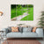 Stream Of Water Flowing Through Grassy Hills With Trees Canvas Wall Art-4 Horizontal-Gallery Wrap-34" x 24"-Tiaracle