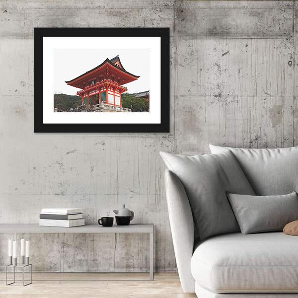 Street Around Kiyomizu Temple Canvas Wall Art-3 Horizontal-Gallery Wrap-25" x 16"-Tiaracle