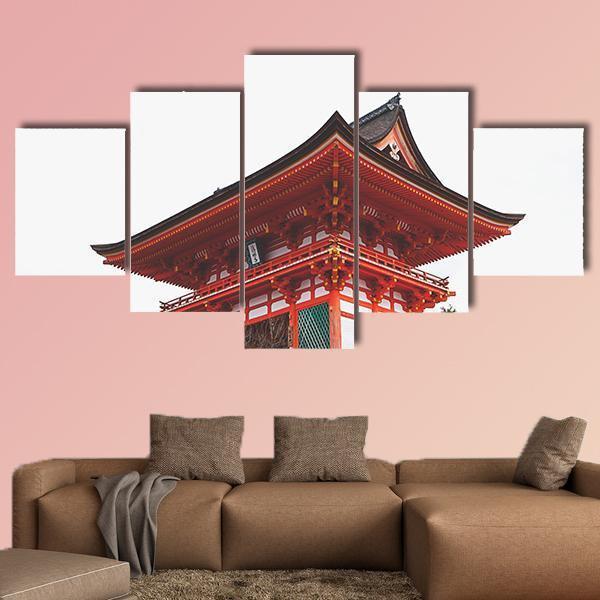 Street Around Kiyomizu Temple Canvas Wall Art-3 Horizontal-Gallery Wrap-37" x 24"-Tiaracle