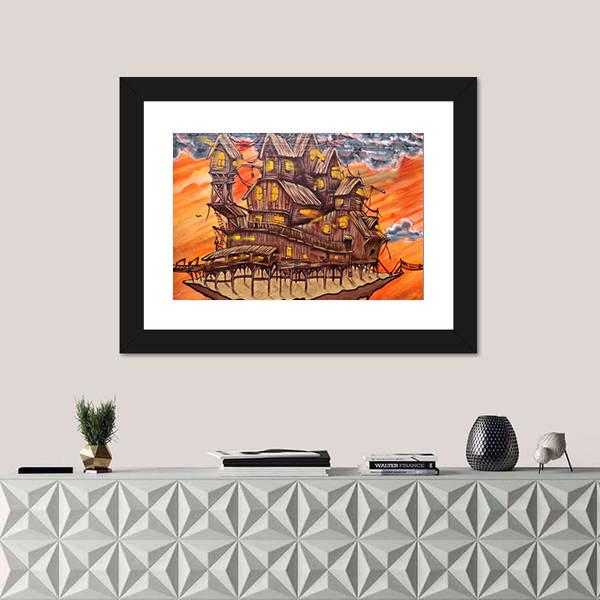 Street Art Abstract Canvas Wall Art-1 Piece-Framed Print-20" x 16"-Tiaracle