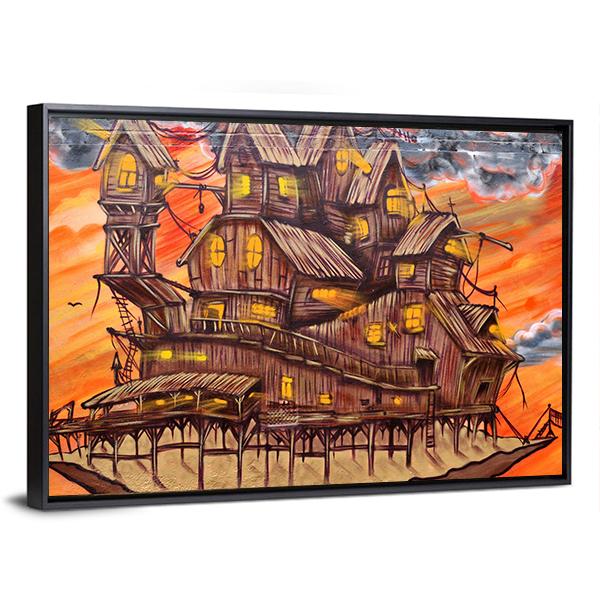 Street Art Abstract Canvas Wall Art-3 Horizontal-Gallery Wrap-25" x 16"-Tiaracle