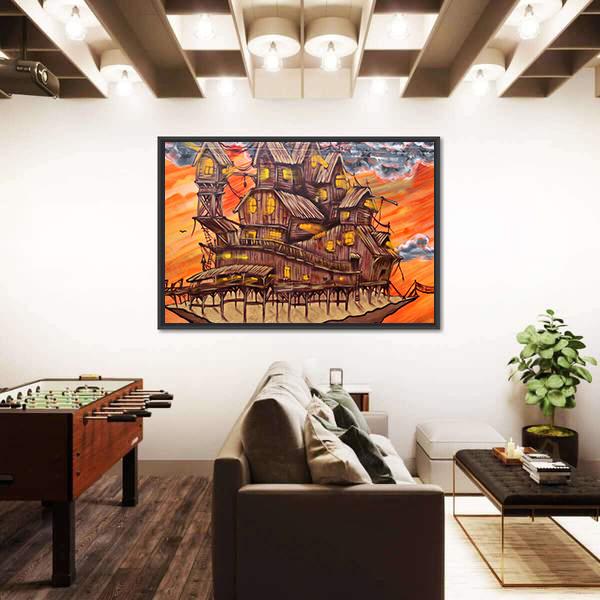 Street Art Abstract Canvas Wall Art-3 Horizontal-Gallery Wrap-25" x 16"-Tiaracle